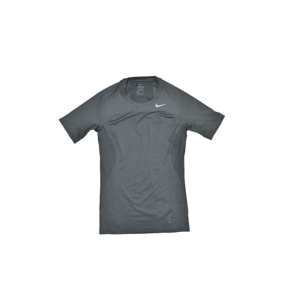 Nike Pro HyperCool Men's Gray Short Sleeve Fitted T-Shirt Size M Gym Run - Picture 1 of 8